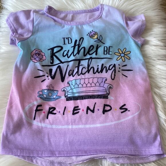 Friends | Kids Top and Bottom Pajama Set Size XS (4/5) - Picture 5 of 9